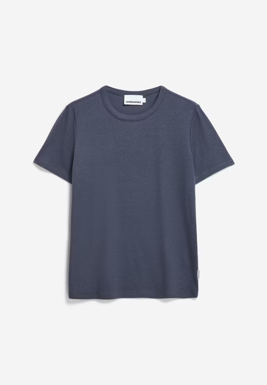 GENESAA – T-Shirt „Moonlight Grey“ in regulärer Passform