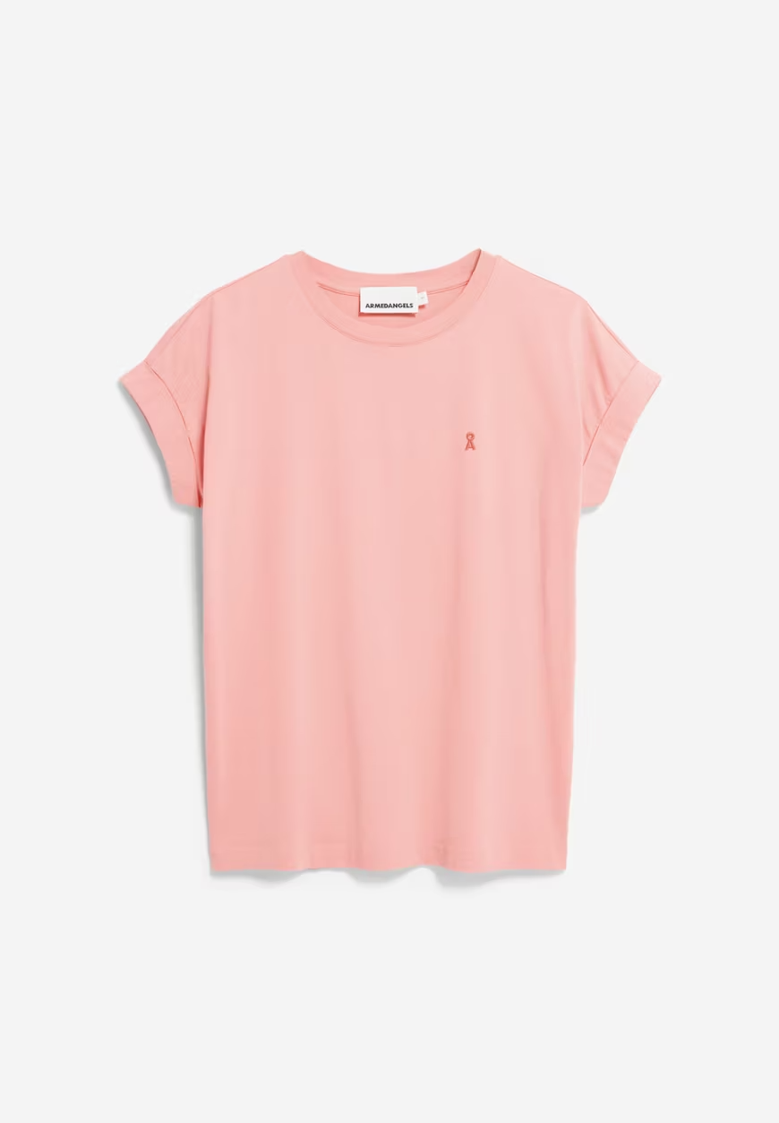 IDAARA – Lockeres T-Shirt „Deep Rosalilly“