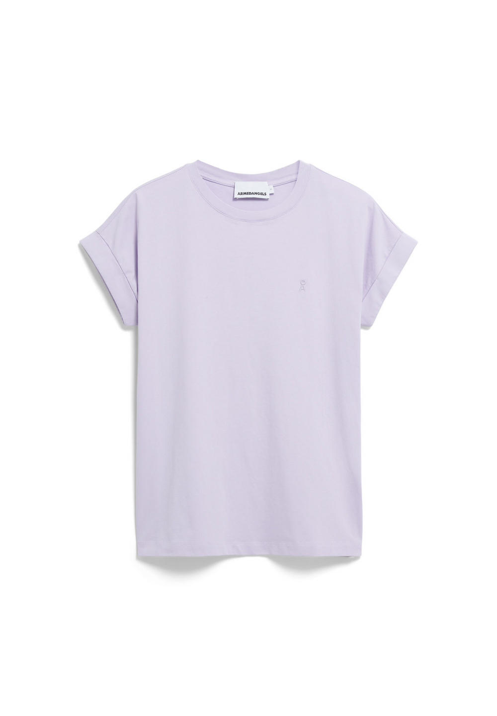 IDAARA – Weiches, fliederfarbenes, lockeres T-Shirt