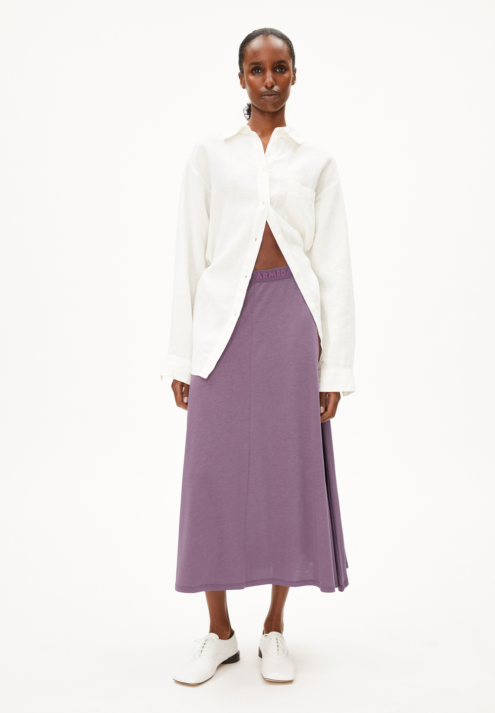 ILENIAA LARAA Sunset Sky Jersey Loose Skirt