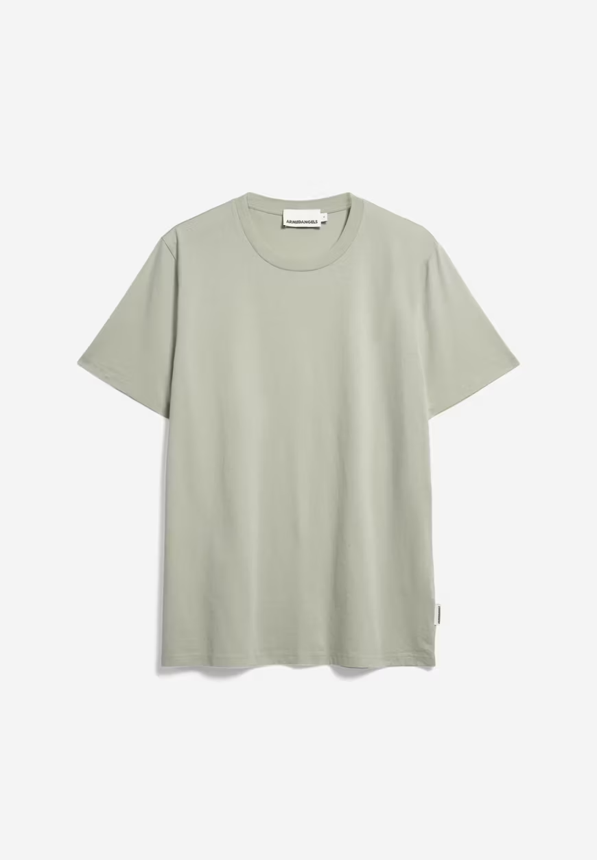 JAAMES Seegrünes Regular T-Shirt
