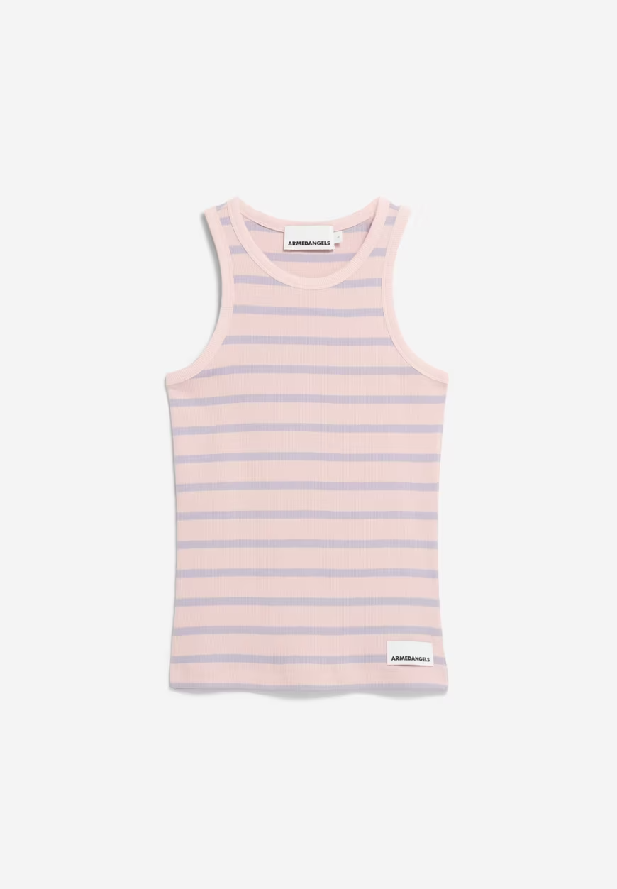 KANITAA Rosalilly Misty Morning Stripes Tailliertes Tanktop