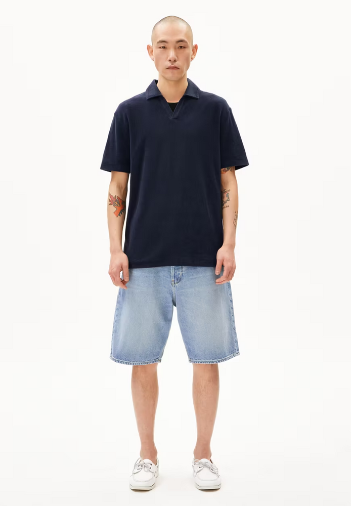 
                  
                    MAARKOS Nachthimmel-Polo-Frottee-T-Shirt
                  
                