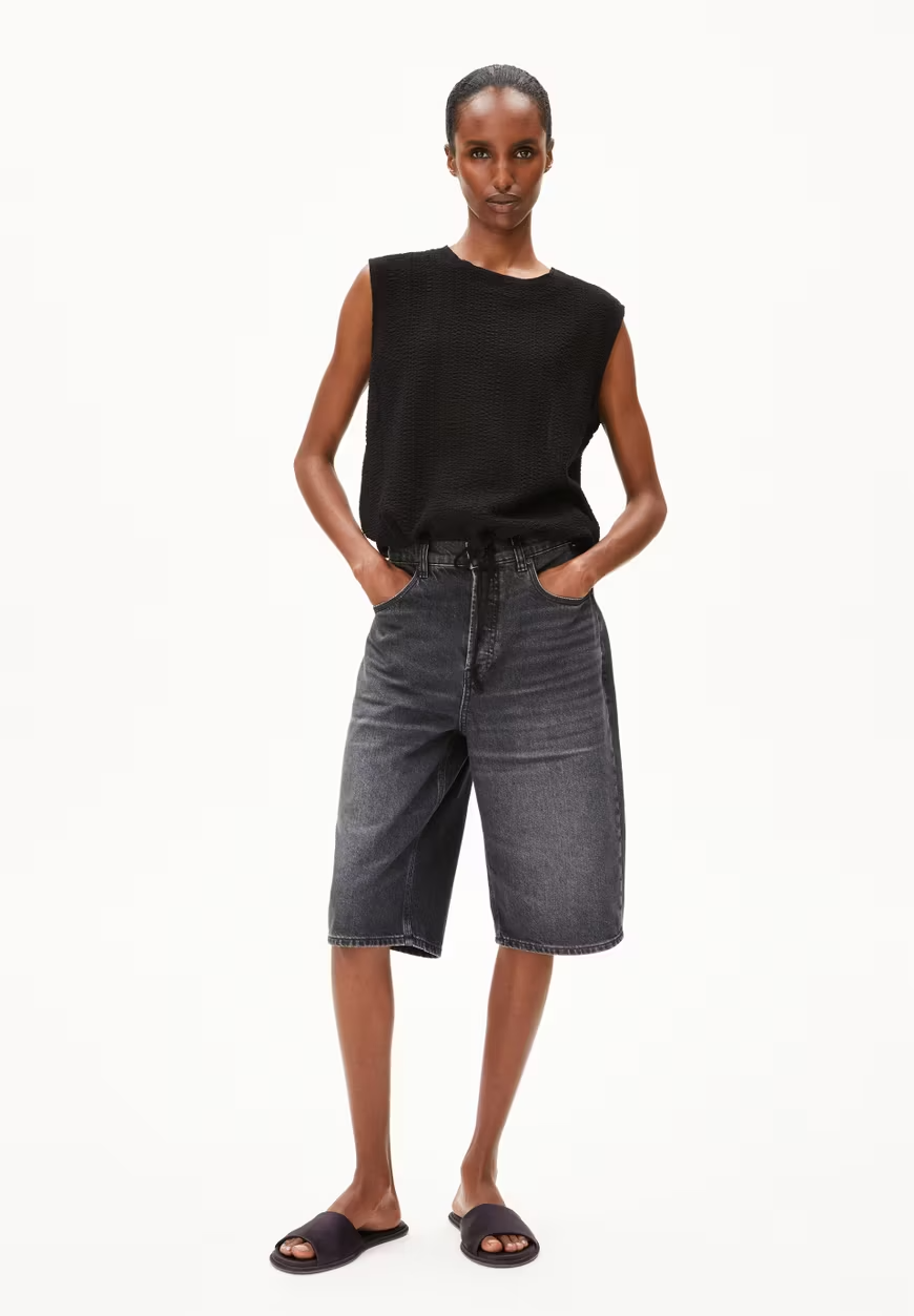 
                  
                    NERAA Black Crinkle Relaxed Blouse
                  
                