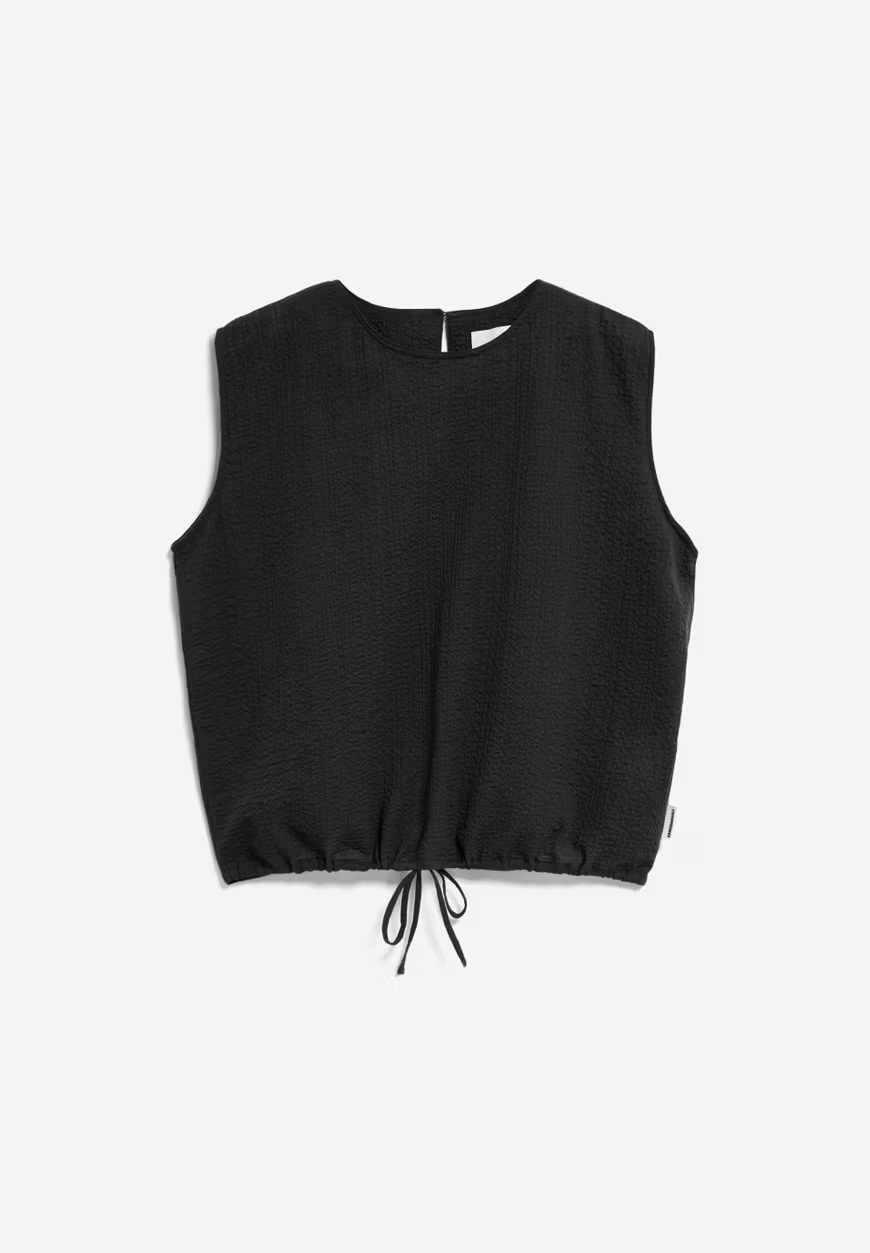 
                  
                    NERAA Black Crinkle Relaxed Blouse
                  
                