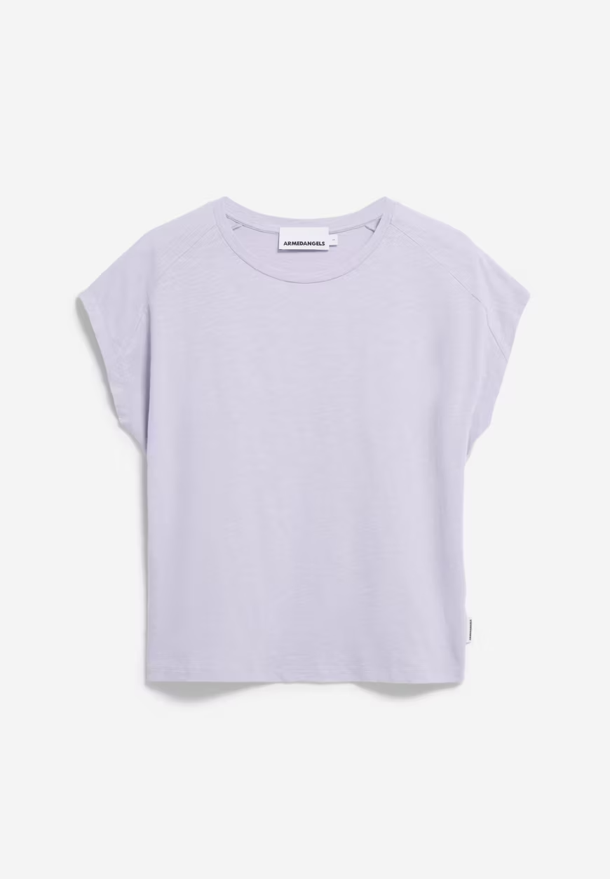 ONELIAA Weiches, fliederfarbenes, lockeres T-Shirt