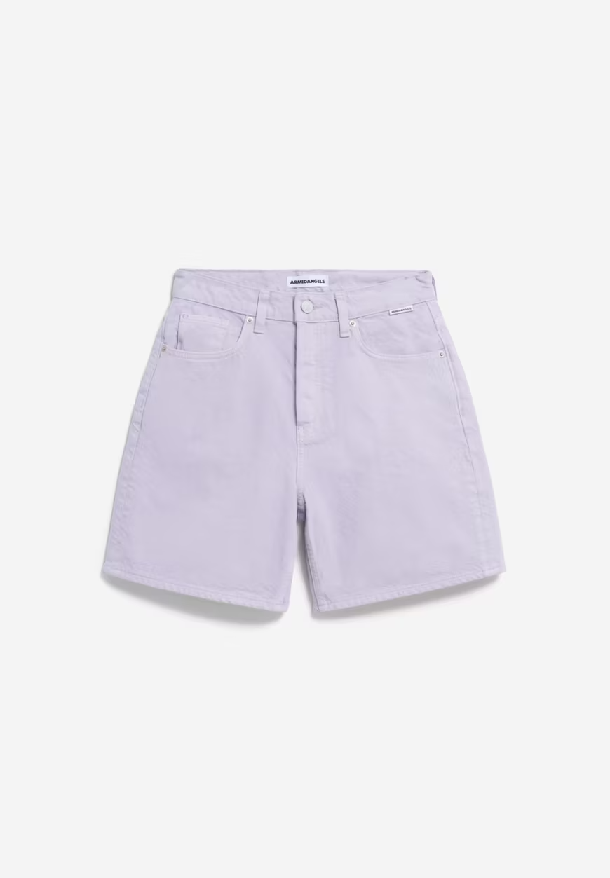 SHEAARI Weiche lila Jeansshorts