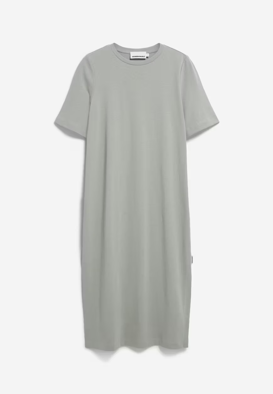 XELINAA – Entspanntes Jerseykleid in Seegrün