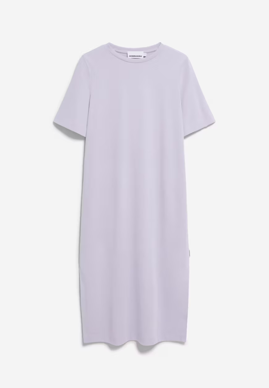 XELINAA – Lockeres Jerseykleid in weichem Flieder