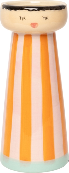 Small Orange Light Red Mint Mrs&Miss Vase