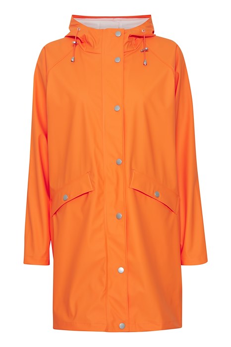 IHTAZI Persimmon Orange Rain Jacket