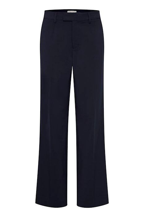 PZBINDY Dark Sapphire Wide Leg Trousers