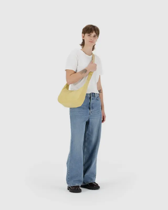 
                  
                    Butter Medium Nylon Crescent Bag
                  
                