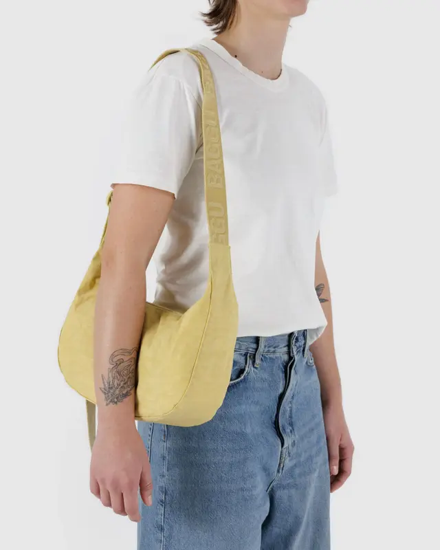 
                  
                    Butter Medium Nylon Crescent Bag
                  
                