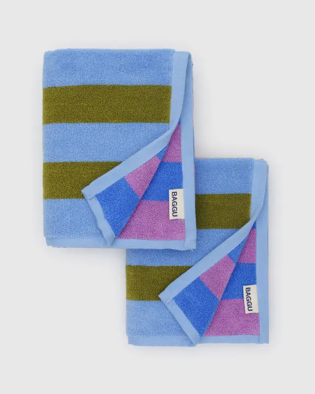 Cabana Stripe Handtuch-Set, 2 Stück