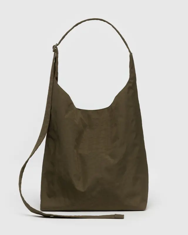 Große Schultertasche aus Nylon „Seaweed“