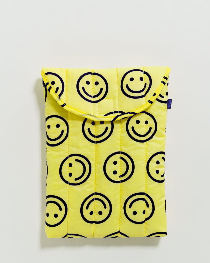 
                  
                    Yellow Happy Puffy Laptop Sleeve
                  
                