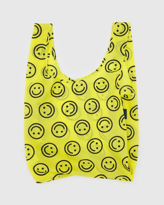 Gelbe Happy Standard Baggu Tasche