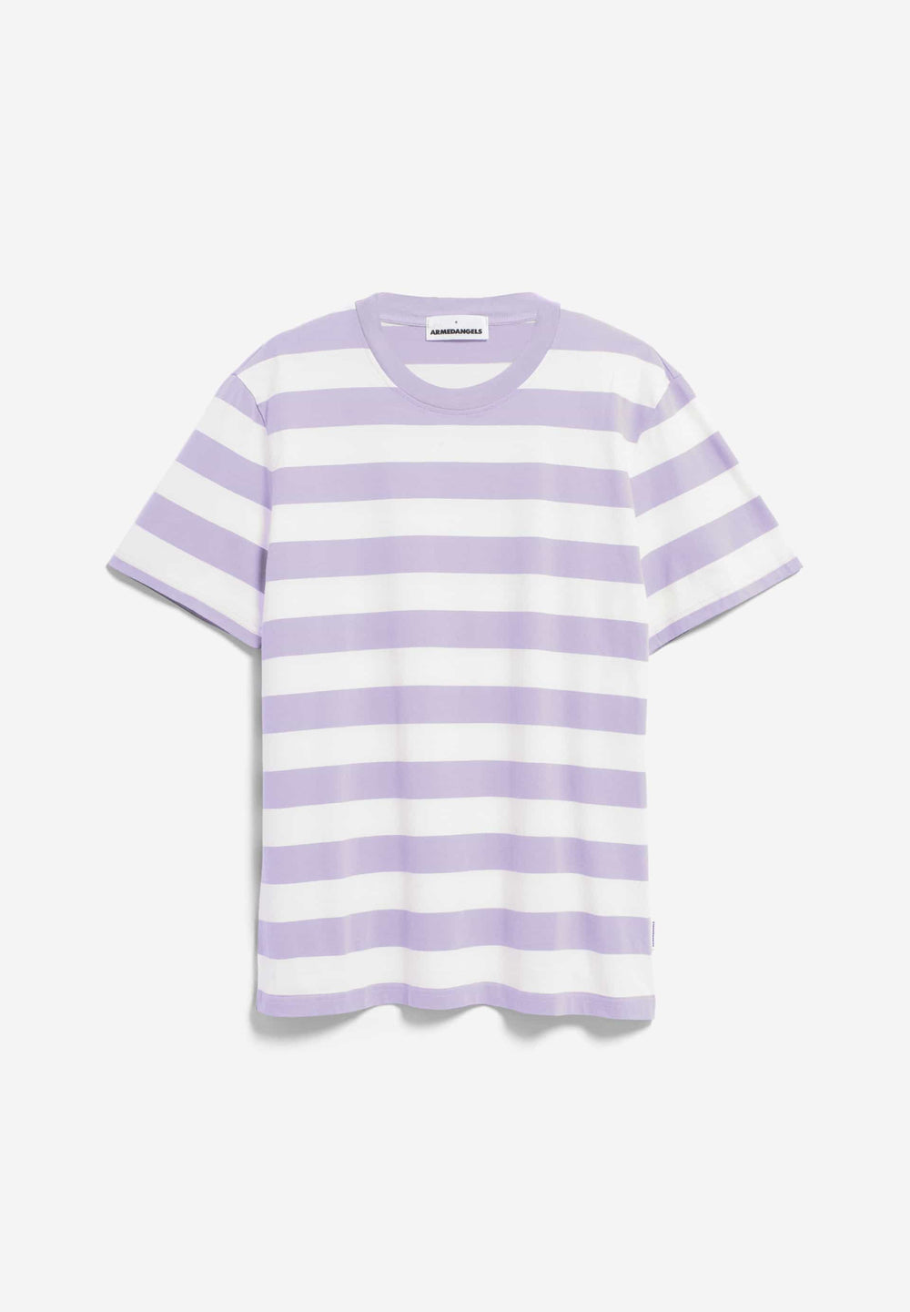 BAHAAR Lavender Light White Stripes T-Shirt