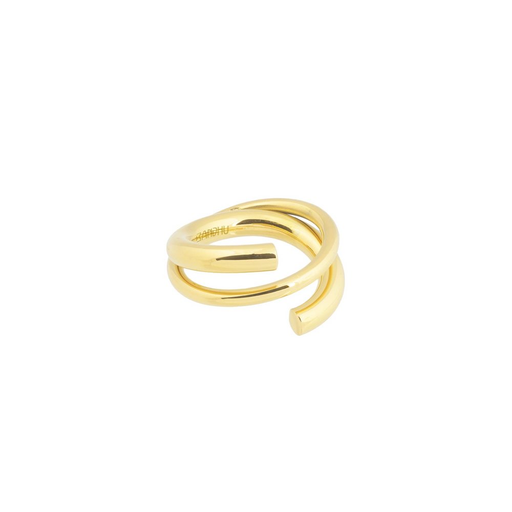 17 Gold Cutted Ring