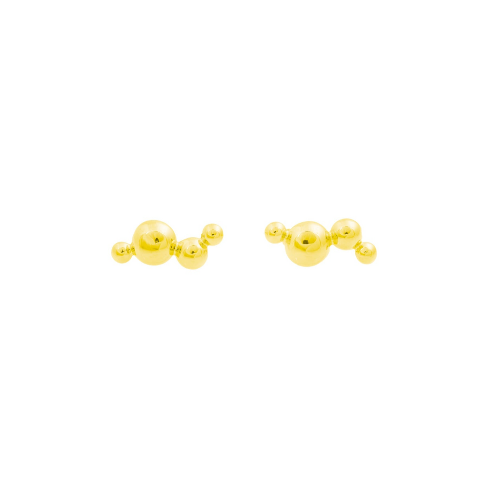 Gold Dot Pin Earring
