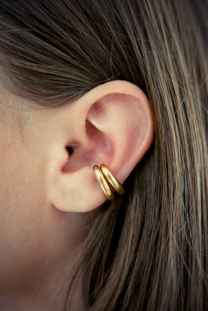 
                  
                    Gold Enfold Ear Cuff
                  
                