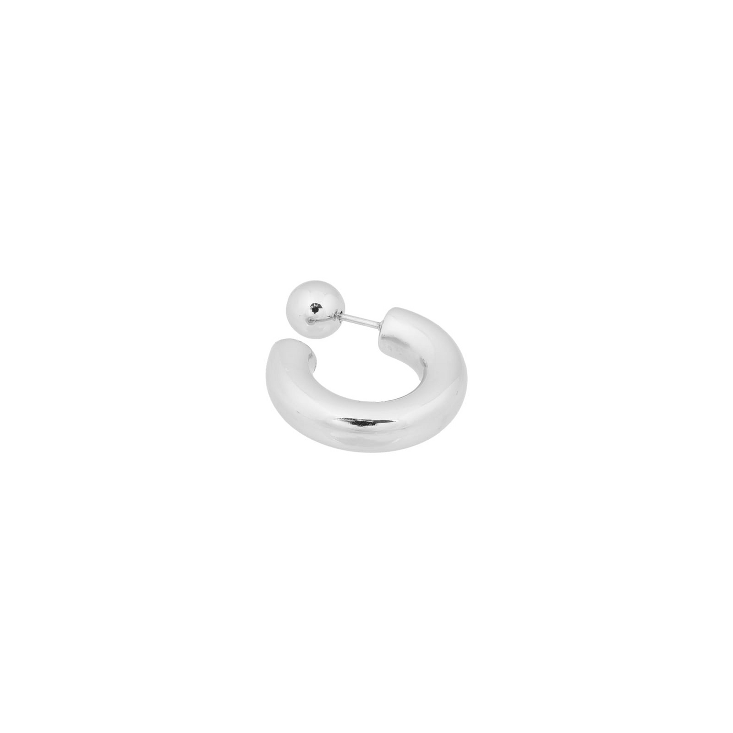 
                  
                    Silver Hoop Dot Earring
                  
                