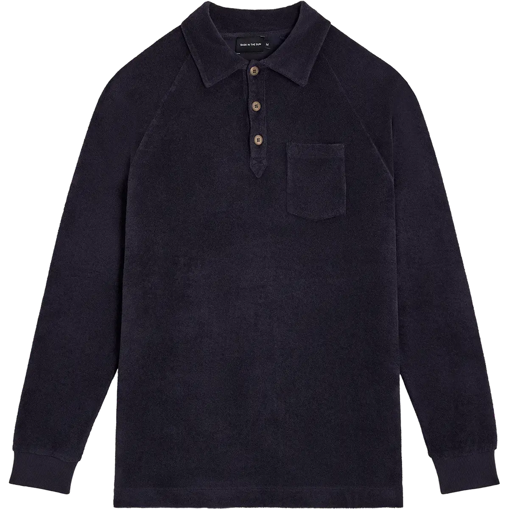 GOXO Navy Polo Long Sleeve