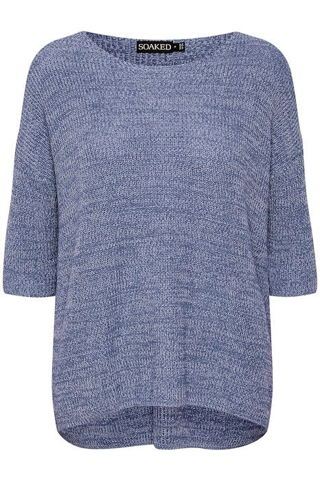 SLTUESDAY Coastal Fjord Melange Cotton Jumper