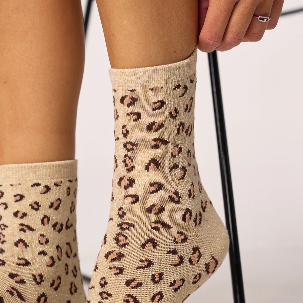 
                  
                    Beige Leopard Socks
                  
                