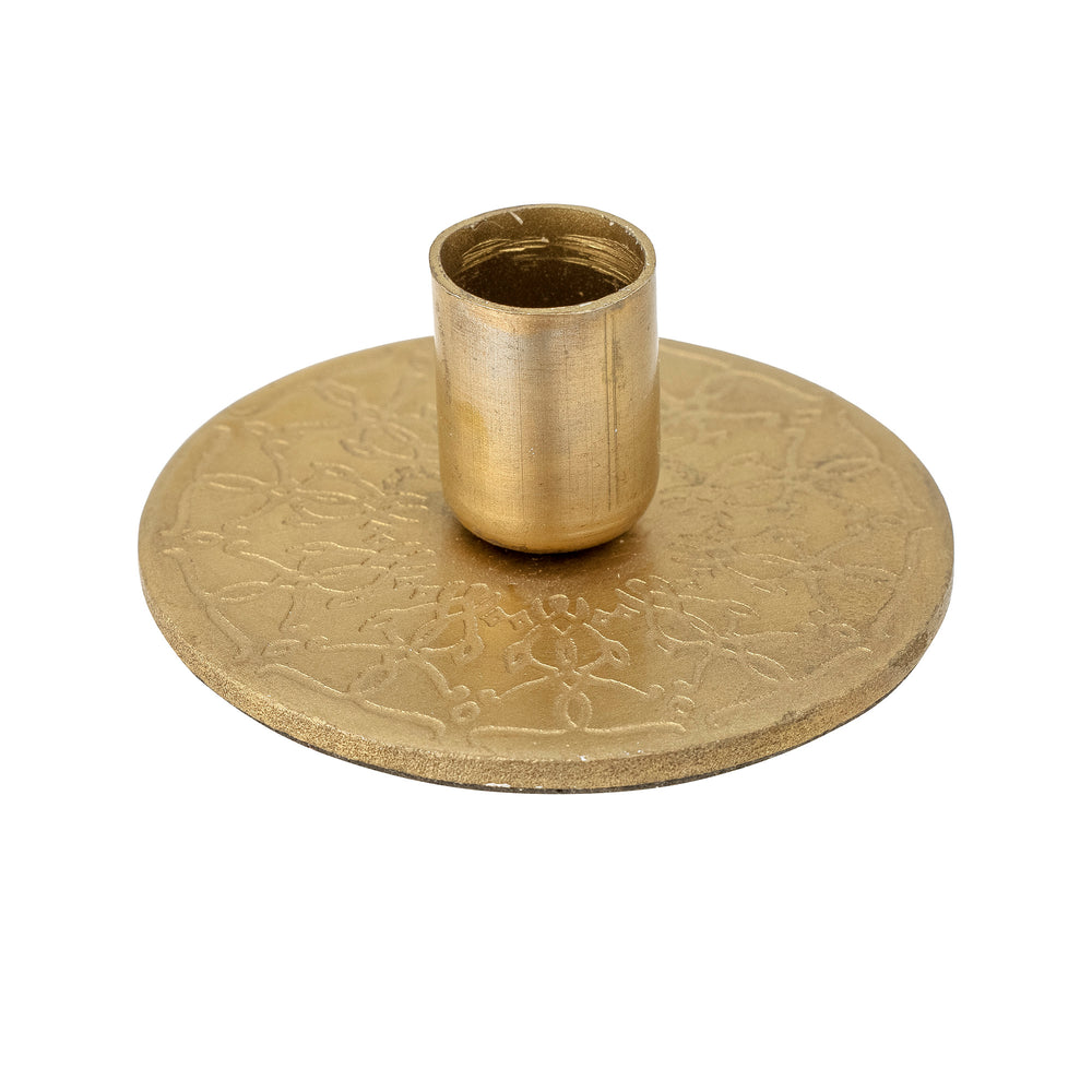 Goldener Mariella-Kerzenhalter aus Metall