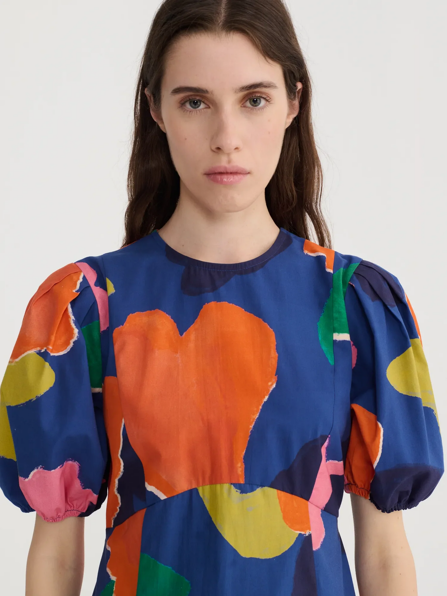 
                  
                    Multicolor Puff Sleeve Dress
                  
                