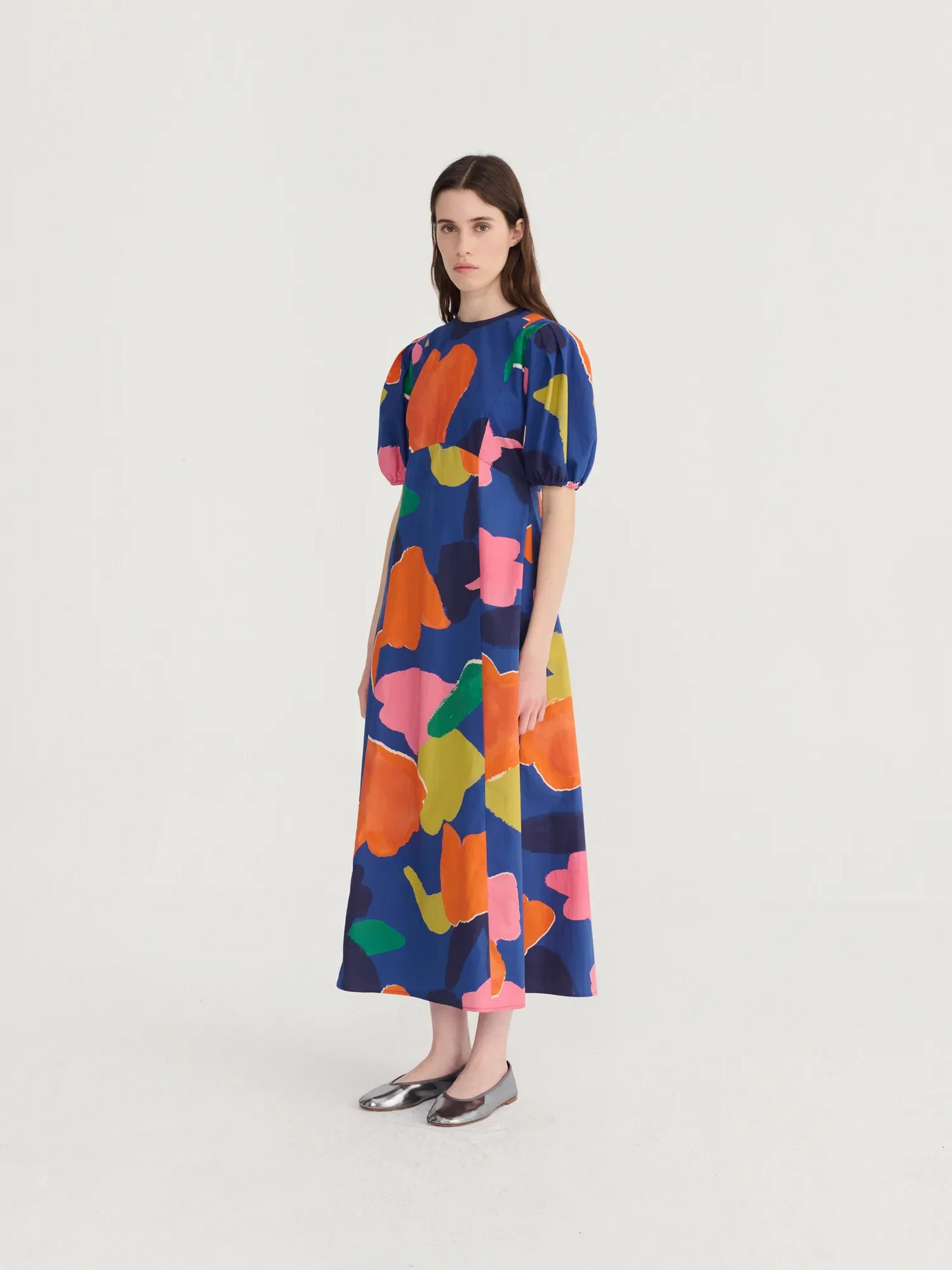 
                  
                    Multicolor Puff Sleeve Dress
                  
                