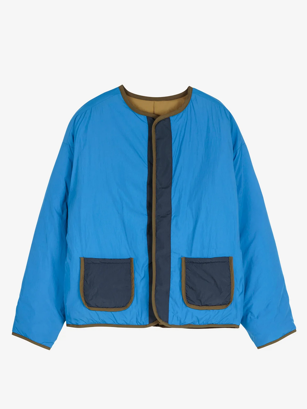Multicolour Colorblock Reversible Jacket