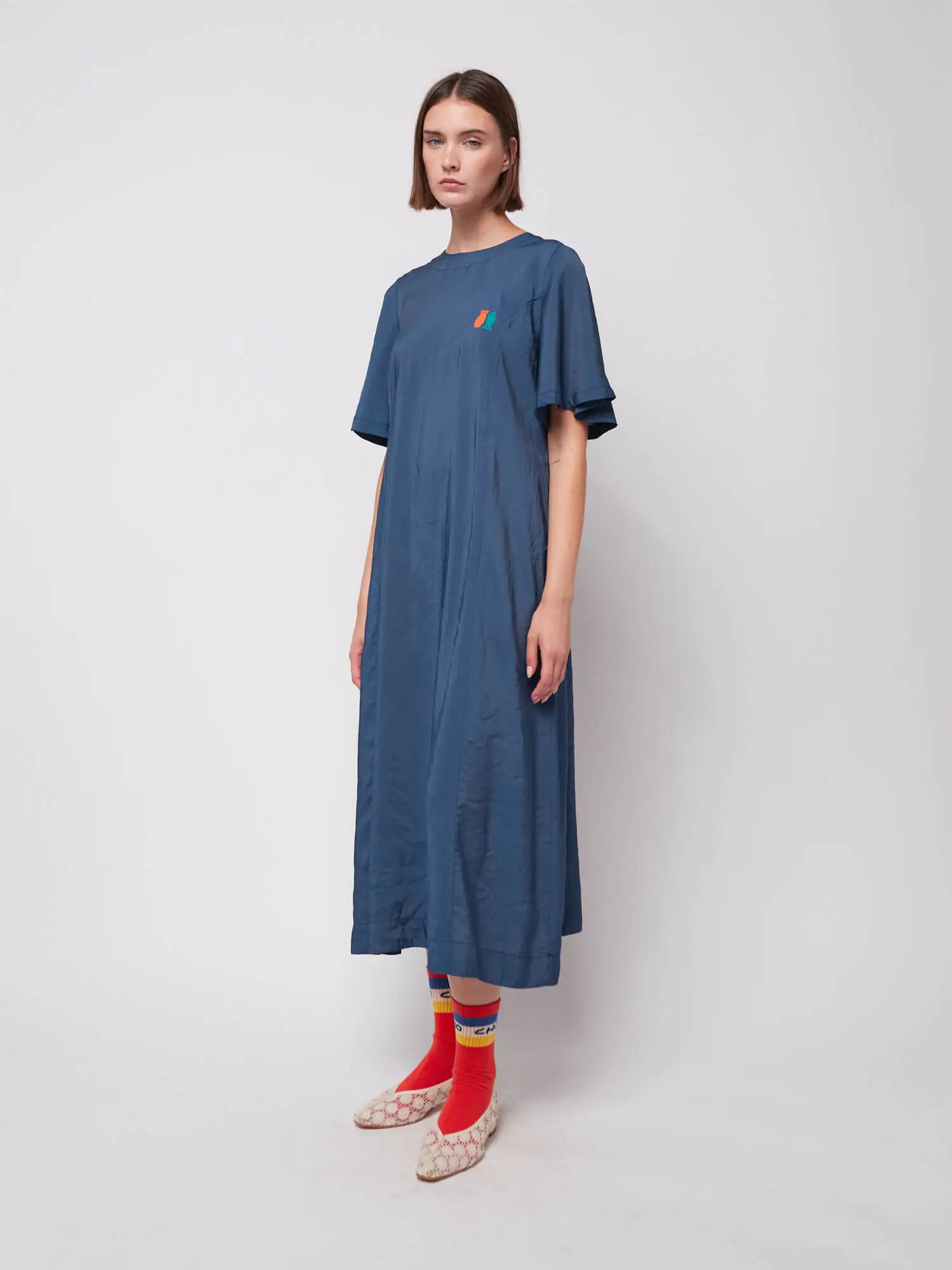 
                  
                    Navy Blue Couple Fish Modal Dress
                  
                