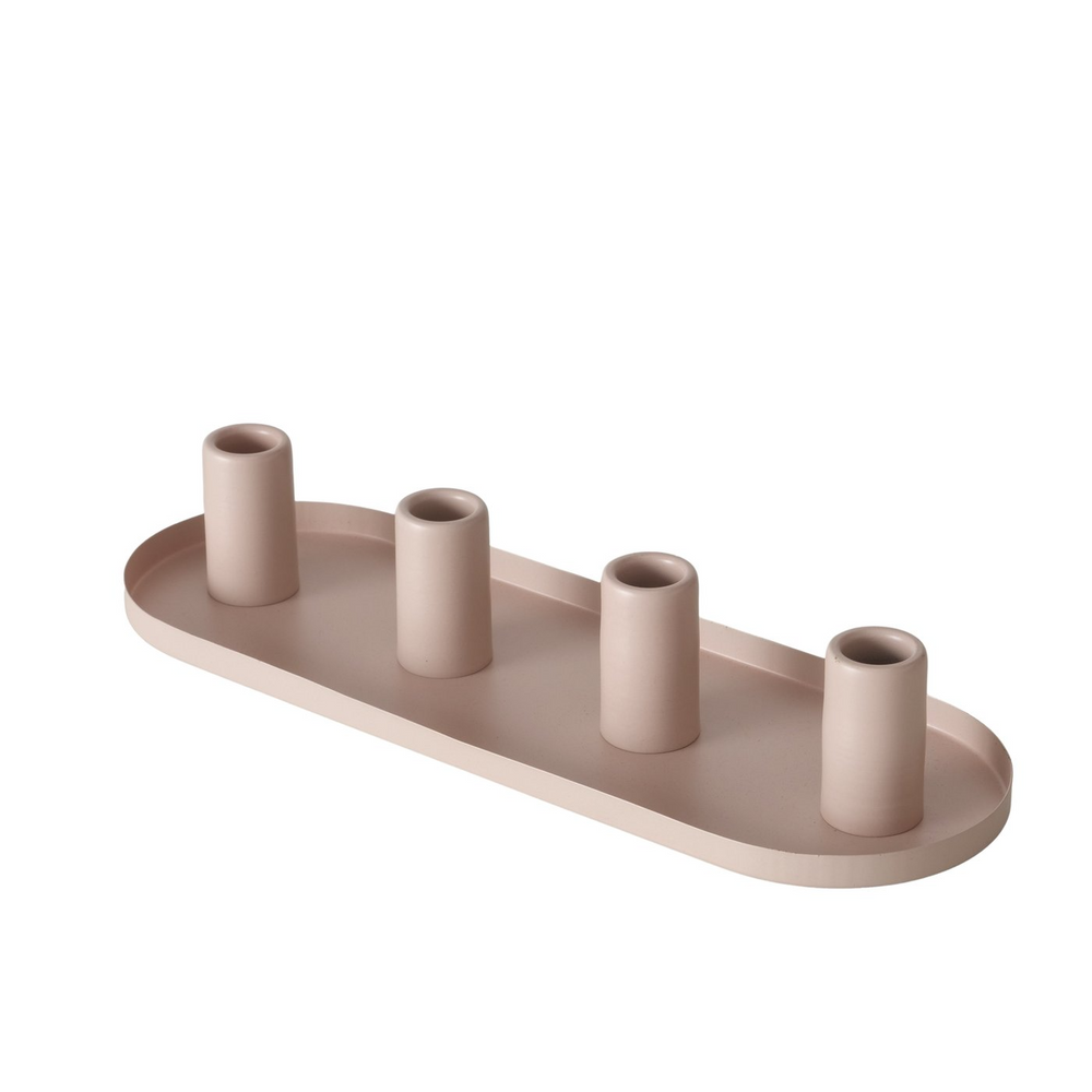 BALINA Beige Iron Candle Holder