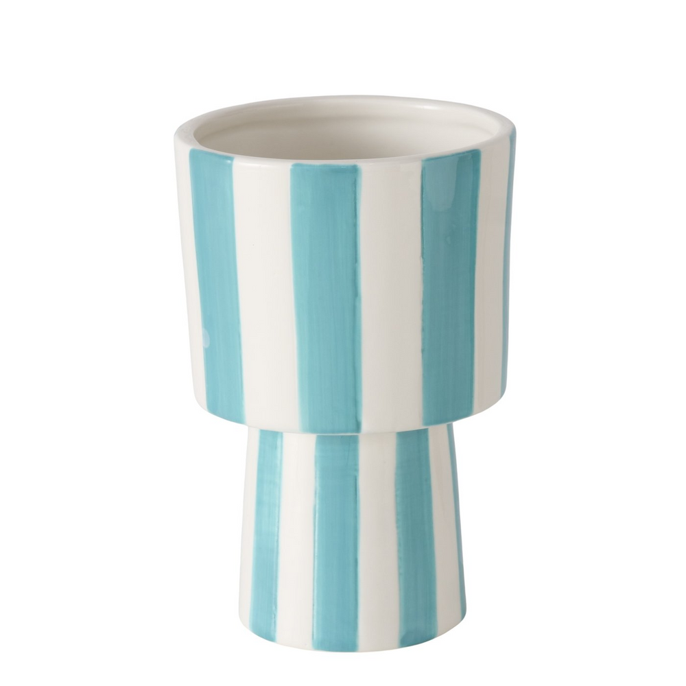 DIAM Striped Porcelain Vase