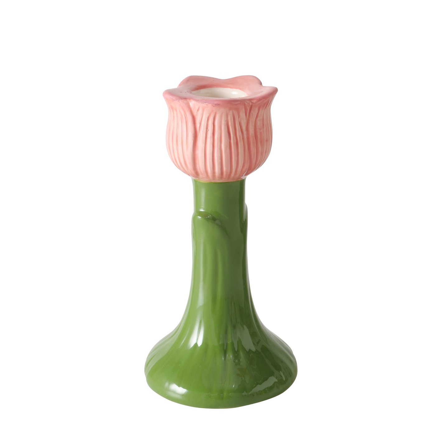 kerzen und diffusoren -     ELISA Kerzenhalter in Grün und Rosa – Keramik Wohnaccessoire