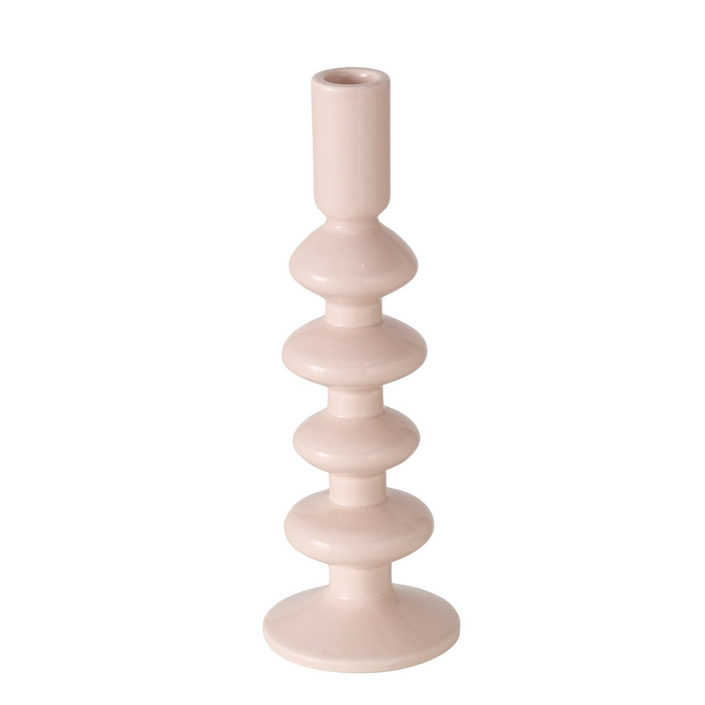 LUNA Light Rose Ceramic Candle Holder