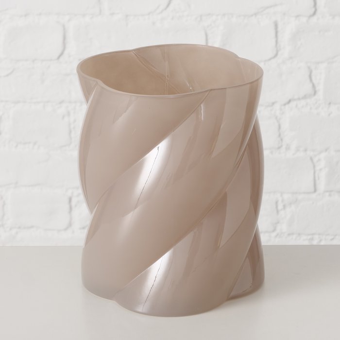 
                  
                    TWIRL Vase aus Glas, beige
                  
                