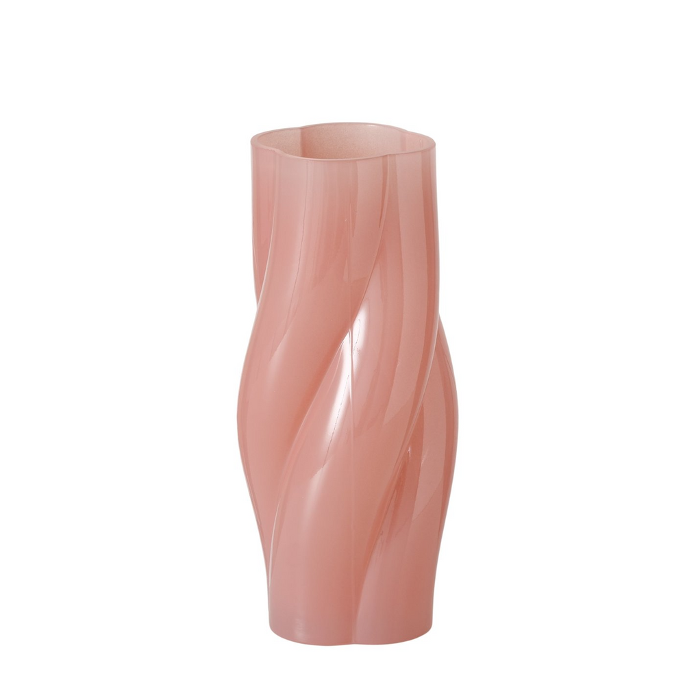 TWIRL Dunkelrosa Glasvase