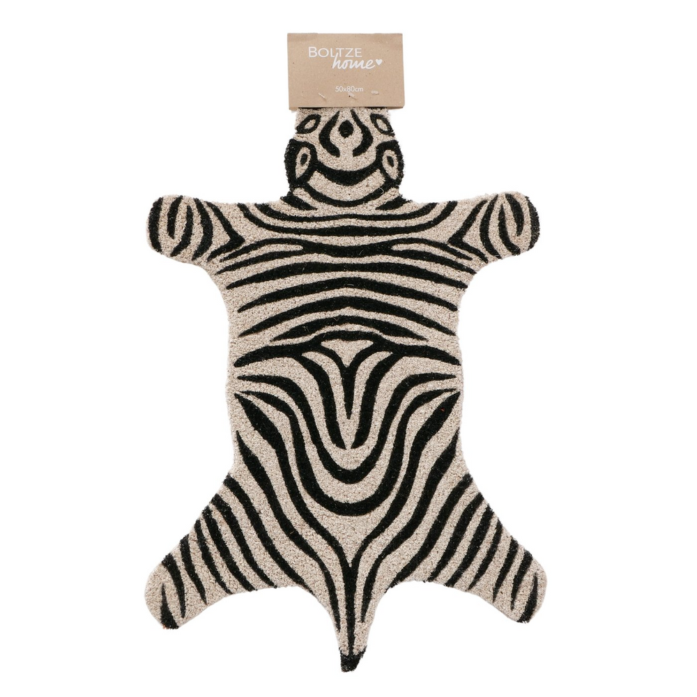 Zebra-Fußmatte
