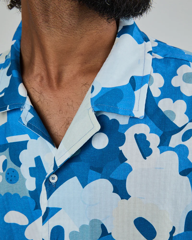
                  
                    Blue Friends Aloha Shirt
                  
                