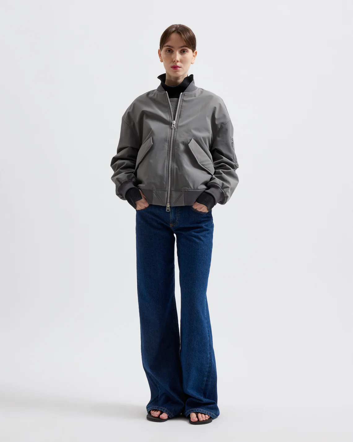 
                  
                    FRANCESCA Pencil Grey Jacket
                  
                
