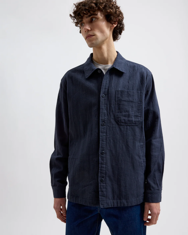 
                  
                    FRANK Dark Navy Linen Over Shirt
                  
                
