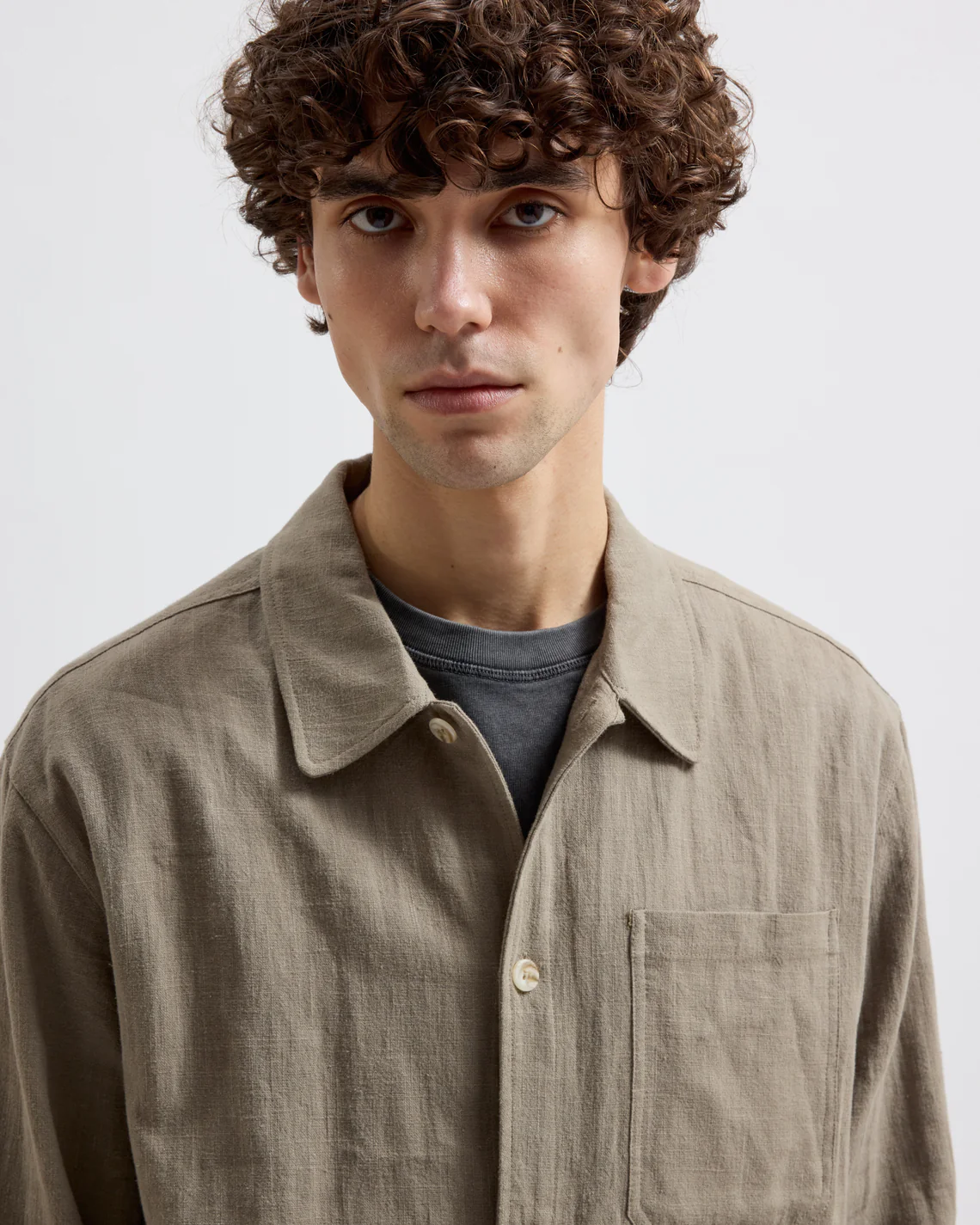 
                  
                    FRANK Light Moss Linen Over Shirt
                  
                