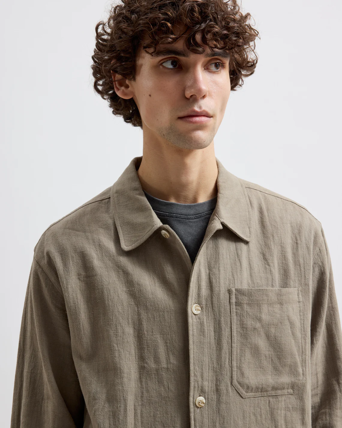 
                  
                    FRANK Light Moss Linen Over Shirt
                  
                