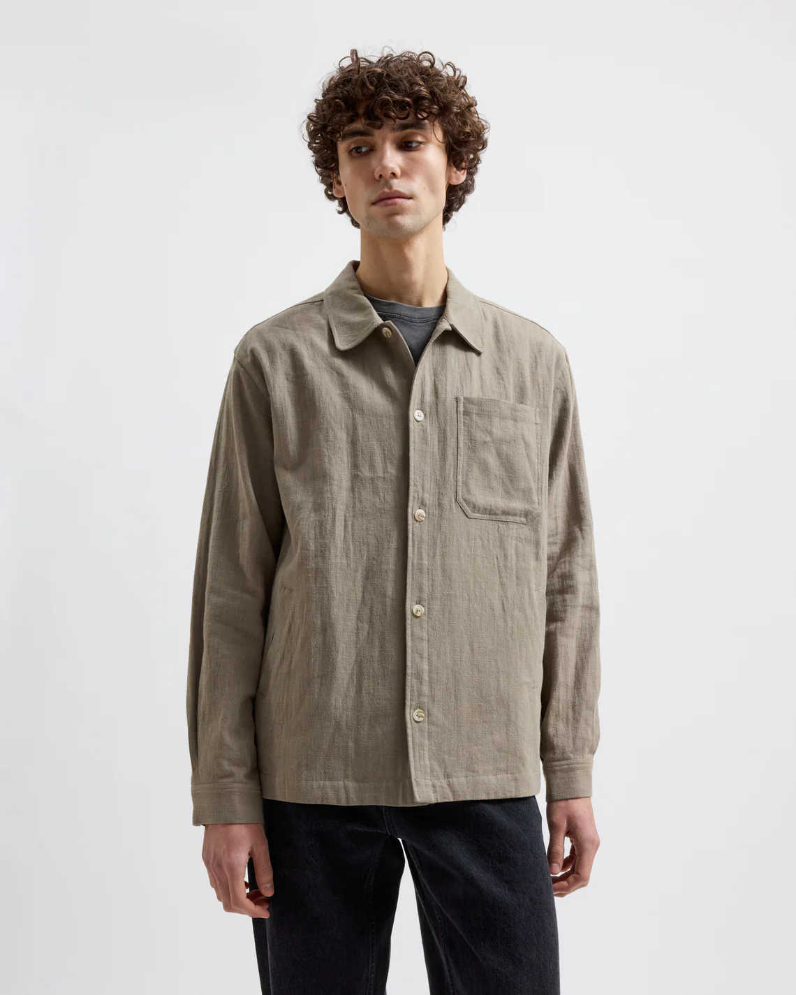 
                  
                    FRANK Light Moss Linen Over Shirt
                  
                