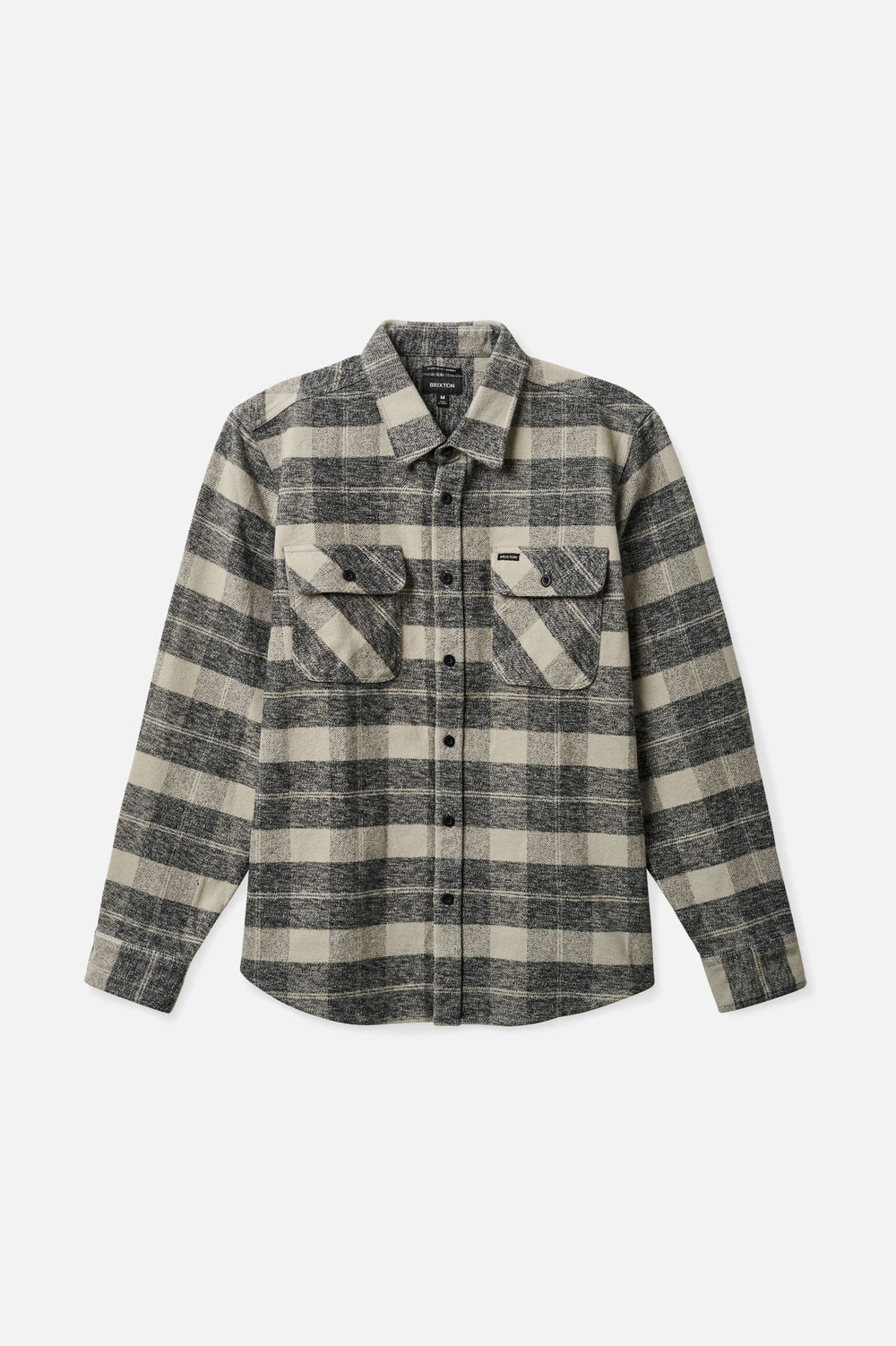 BOWERY Black Charcoal Heavyweight Flannel Shirt
