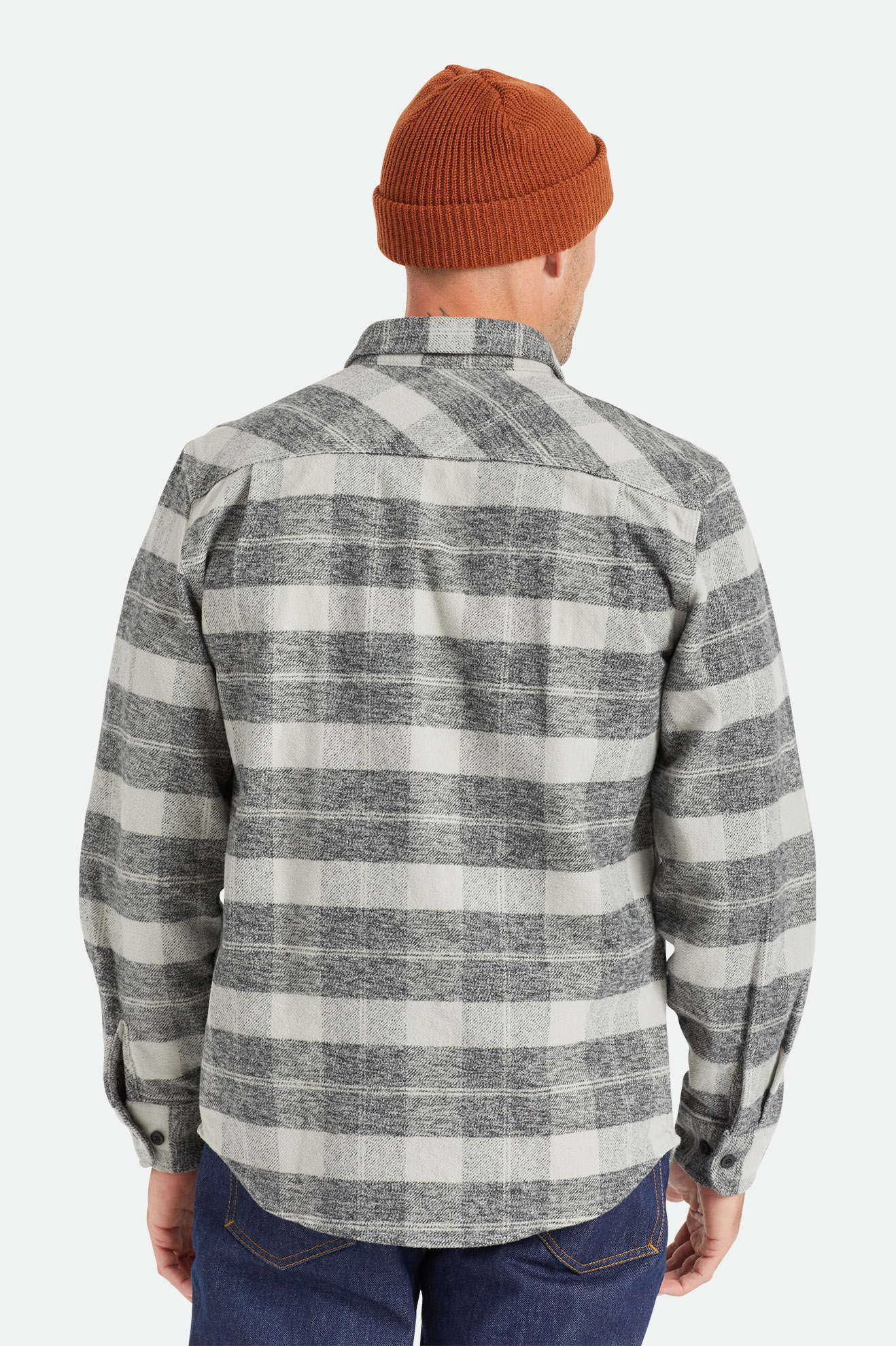 
                  
                    BOWERY Black Charcoal Heavyweight Flannel Shirt
                  
                